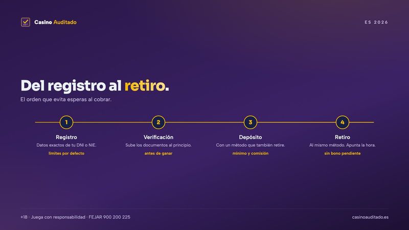 Seis pasos para jugar en un casino online con dinero real, del registro al retiro