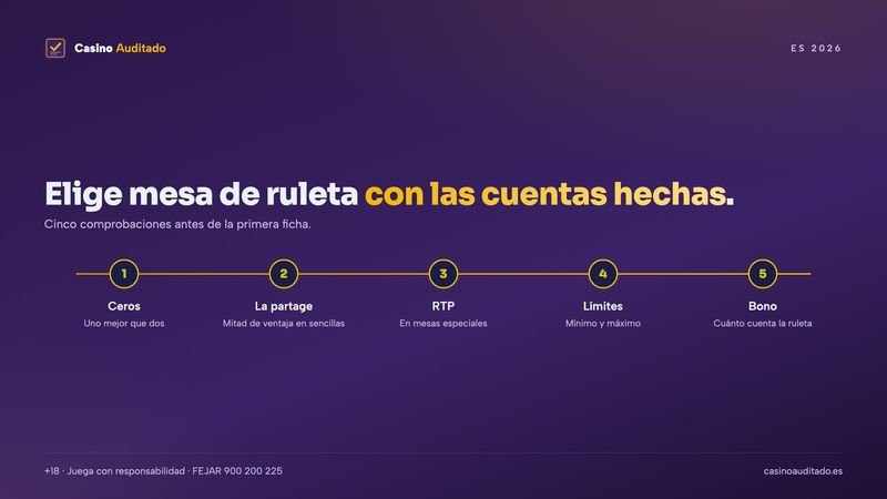 Cinco pasos para elegir una mesa de ruleta online antes de apostar